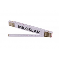 Metr skládací 2m MILOSLAV (PROFI, bílý, dřevo) Metr skládací 2m MILOSLAV (PROFI, bílý, dřevo)