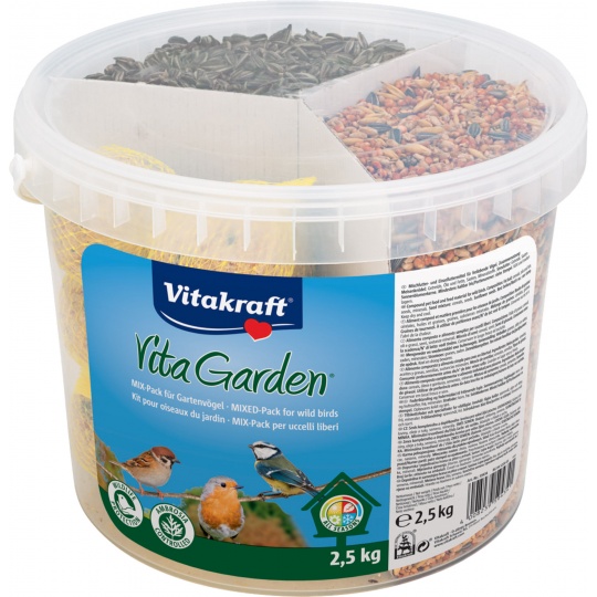 Směs pro venkovní ptactvo Mix-pack kbelík - 2,5 kg Vita Garden