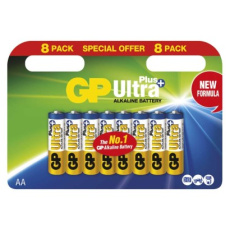 Alkalická baterie GP Ultra Plus AA (LR6) - 8ks Alkalická baterie GP Ultra Plus AA (LR6) - 8ks