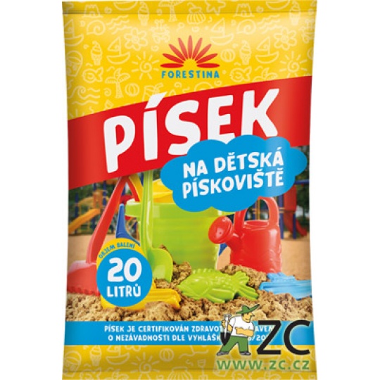 Písek na dětská pískoviště - 20 l (cena bez slev)