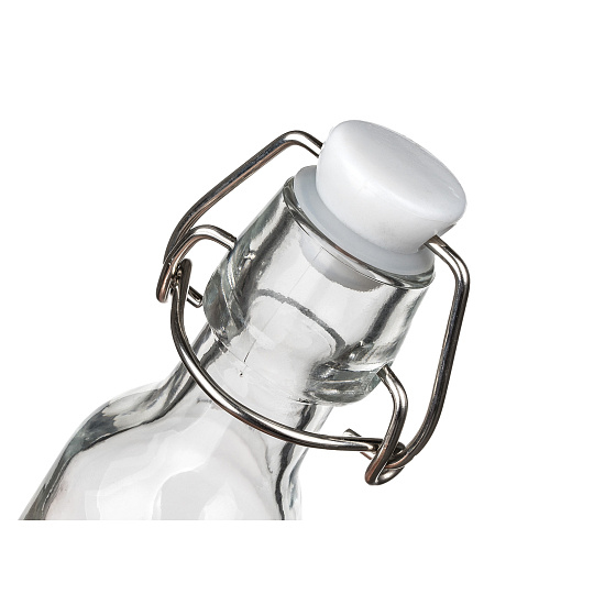 Láhev s pákovým uzávěrem 70 ml hranatá skleněná Yara