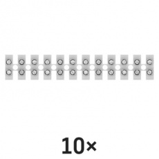 Svorkovnice 12x6,0 mm bílá - 10ks Svorkovnice 12x6,0 mm bílá - 10ks