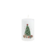 Svíčka vánoční  Xmas Home Tree Pillar 60 x 100 mm - bílá