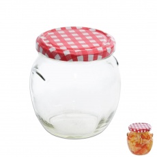 Sklenice zavař. 0,5l+víč. KARO Sklenice zavař. 0,5l+víč. KARO