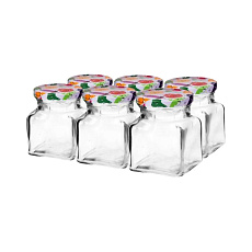 Sklenice šroubovací 155 ml s víčkem 55 (6 ks)