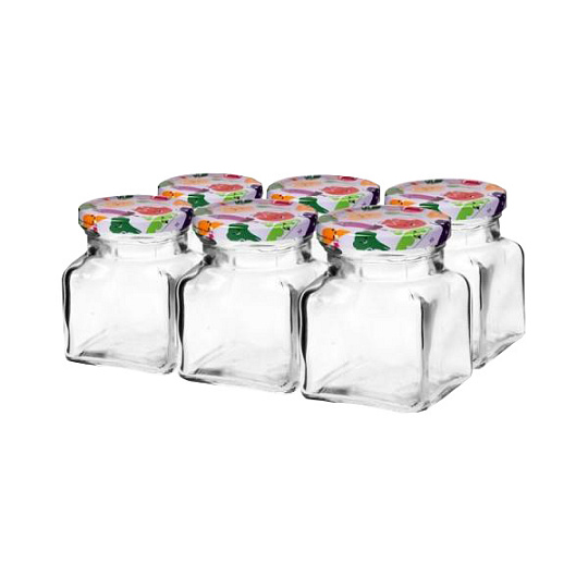 Sklenice šroubovací 155 ml s víčkem 55 (6 ks)