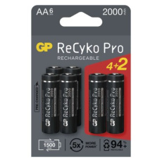 Nabíjecí baterie GP ReCyko Pro Professional AA (HR6) - 6ks Nabíjecí baterie GP ReCyko Pro Professional AA (HR6) - 6ks