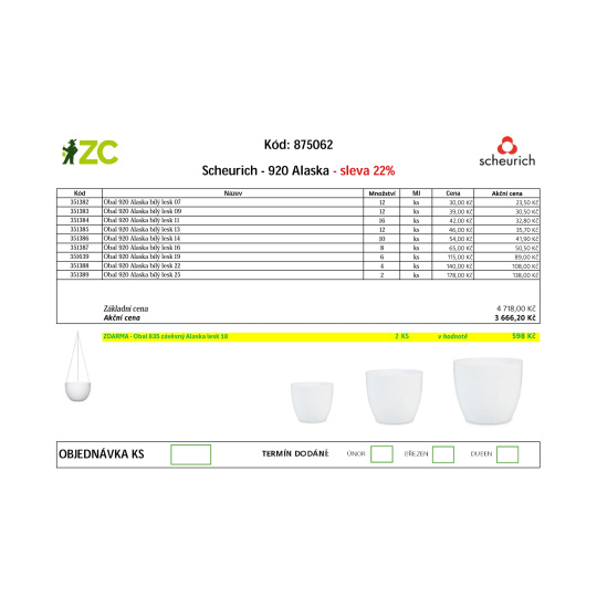 KD Displej - Scheurich - 920 Alaska