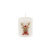 Svíčka vánoční Reindeer Pillar 50x60 mm - bílá