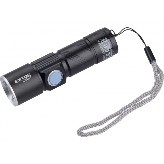 svítilna 150lm, zoom, USB nabíjení, XPE 3W LED