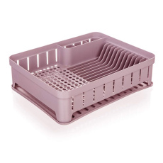 BANQUET Odkapávač na nádobí plastový myKITCHEN Color 40 x 31 x 12 cm růžový