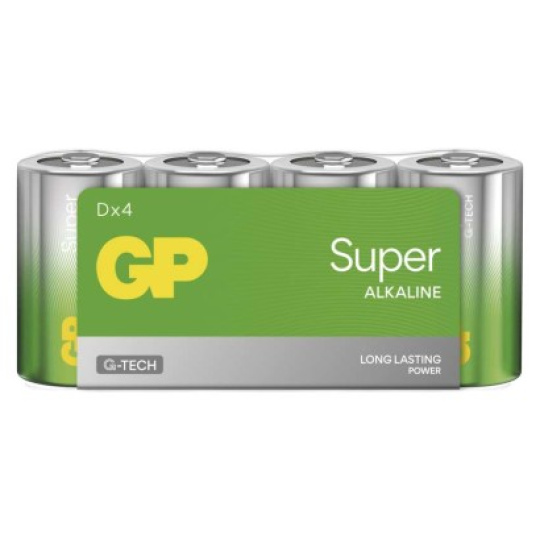 Alkalická baterie GP Super D (LR20) - 4ks