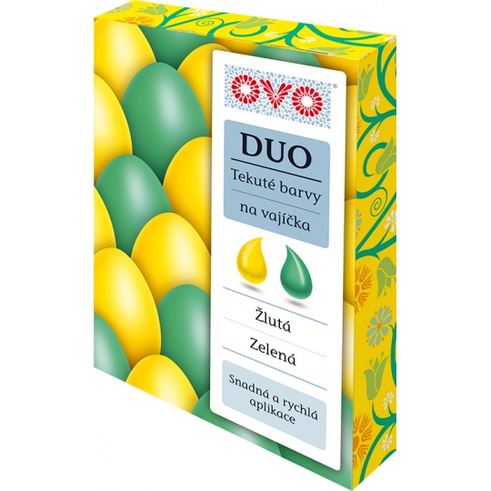 OVO - tekuté barvy DUO zelená/žlutá (á 20ml)