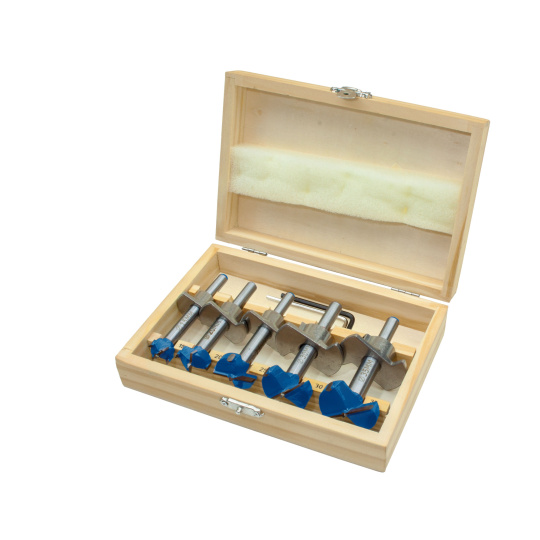 frézy-sukovníky, do dřeva s hloubk. dorazem, sada 5ks,, ⌀15-20-25-30-35mm