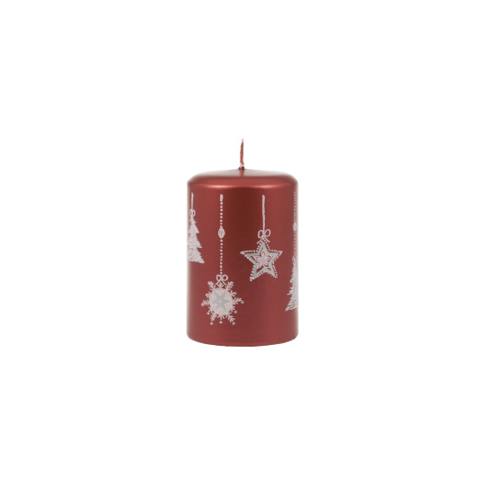 Svíčka vánoční Moments Pillar 70x105 mm - červená
