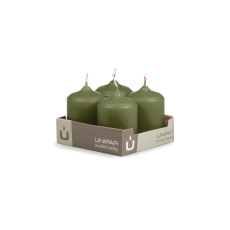Svíčka adventní - MAT N86 Cylinder 50x70 mm - 4 ks zelená Svíčka adventní - MAT N86 Cylinder 50x70 mm - 4 ks zelená