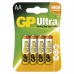 Alkalická baterie GP Ultra AA (LR6) - 4ks