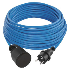 Počasí odolný prodlužovací kabel 20 m / 1 zásuvka / modrý / PVC / 230 V / 1,5 mm2 Počasí odolný prodlužovací kabel 20 m / 1 zásuvka / modrý / PVC / 230 V / 1,5 mm2