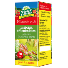 Zdravá zahrada - Přípravek proti mšicím, třásněnkám a jinému škodl. hmyzu 20 ml Zdravá zahrada - Přípravek proti mšicím, třásněnkám a jinému škodl. hmyzu 20 ml