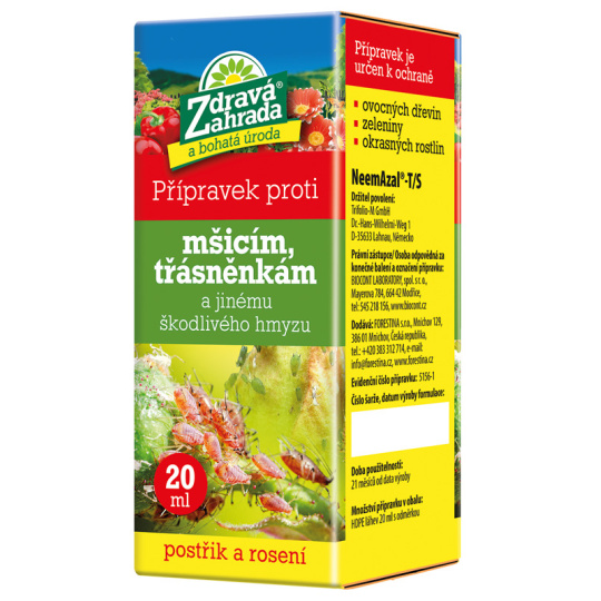 Zdravá zahrada - Přípravek proti mšicím, třásněnkám a jinému škodl. hmyzu 20 ml