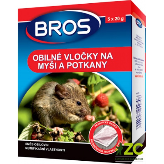 Bros - obilné vločky na myši, krysy a potkany 100 g