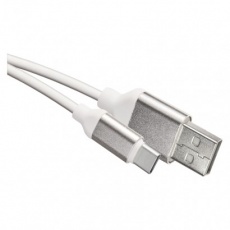 Nabíjecí a datový kabel USB-A 2.0 / USB-C 2.0, 1 m, bílý Nabíjecí a datový kabel USB-A 2.0 / USB-C 2.0, 1 m, bílý