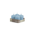 Svíčka adventní -  MAT N260 Cylinder 40x60 mm - 4 ks modrá