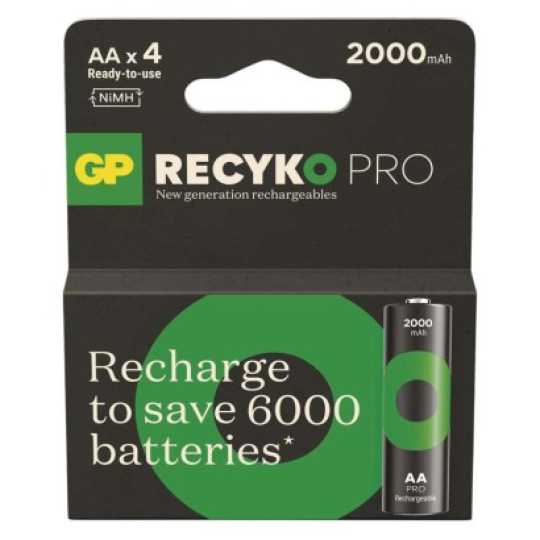 Nabíjecí baterie GP ReCyko Pro Professional AA (HR6) - 4ks