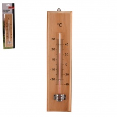 Teploměr dřevo pokoj./venko. 26cm Teploměr dřevo pokoj./venko. 26cm