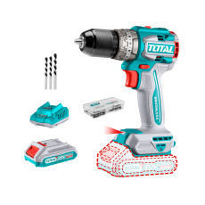 Vrtací šroubovák AKU s příklepem, brushless, 20V Li-ion (2x), industrial