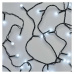 LED vánoční cherry řetěz – kuličky, 8 m, venkovní i vnitřní, studená bílá, programy