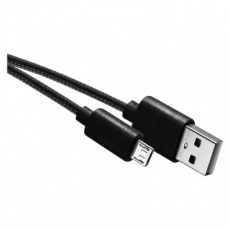 Nabíjecí a datový kabel USB-A 2.0 / micro USB-B 2.0, 2 m, černý