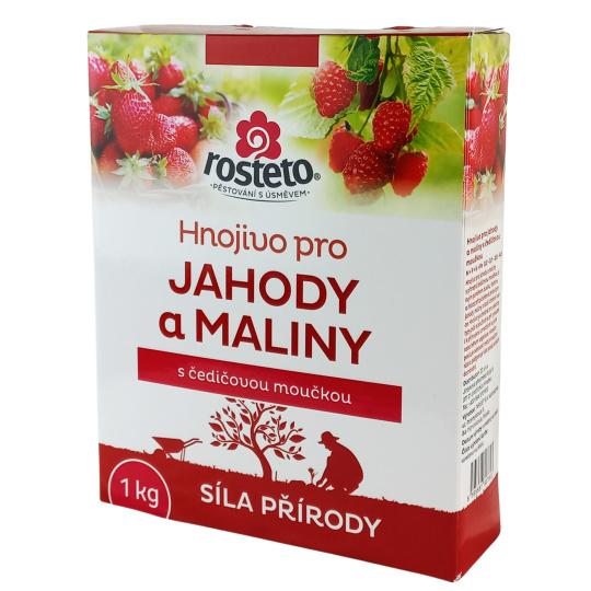 Hnojivo Rosteto s čedičovou moučkou - jahody a maliny 1 kg 