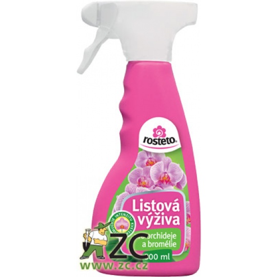 Výživa listová pro orchideje a bromélie Rosteto - 300 ml rozprašovač