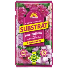 Substrát Forestina - Muškáty a jiné balkónové rostliny 40 l