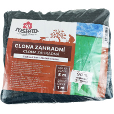 Clona zahradní 90% Rosteto - 5x1 m zelená s oky Clona zahradní 90% Rosteto - 5x1 m zelená s oky