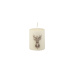 Svíčka Deer Pillar 60x80 mm - krémová