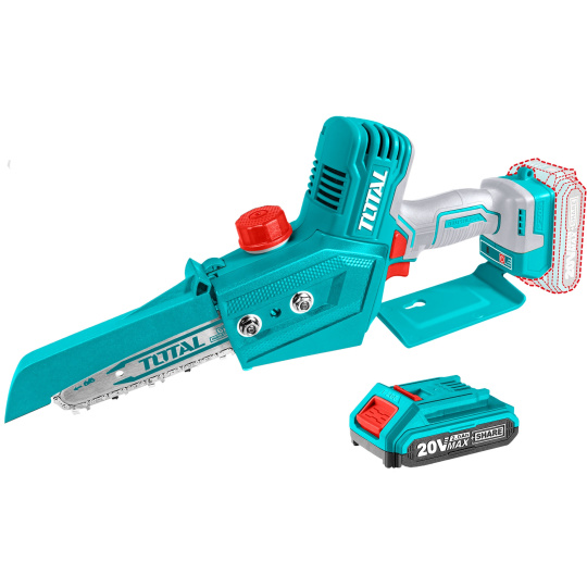 Řetězová pila AKU, mini, 20V LI-ION, Brushless, 1ks baterie, 1ks nabíječky