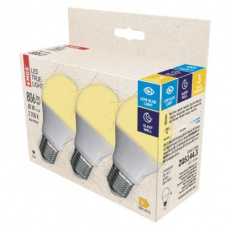 LED žárovka True Light 7,2W E27 teplá bílá - 3ks LED žárovka True Light 7,2W E27 teplá bílá - 3ks