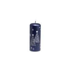 Svíčka vánoční Snowing Pillar 60 x 150 mm - modrá metalíza Svíčka vánoční Snowing Pillar 60 x 150 mm - modrá metalíza