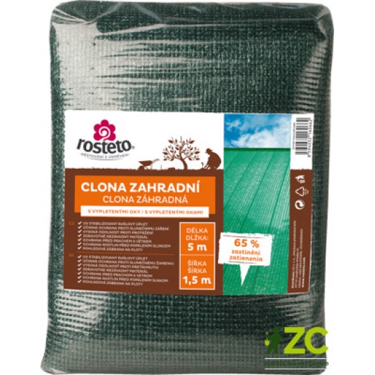Clona zahradní 65% Rosteto - 5x1,5 m zelená s oky