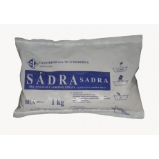 Sádra bílá 1kg stavební 6799200C