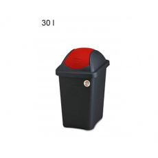 Koš odpadkový MP 30 l, červené víko
