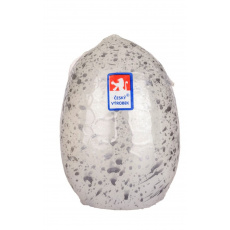 Svíčka vejce střední 60x90 mm - kropenaté bílé 