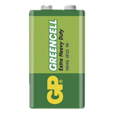 Zinková baterie GP Greencell 9V (6F22) Zinková baterie GP Greencell 9V (6F22)
