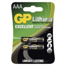 Lithiová baterie GP AAA (FR03) - 2ks
