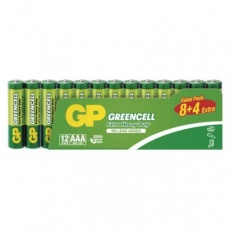 Zinková baterie GP Greencell AAA (R03) - 12ks Zinková baterie GP Greencell AAA (R03) - 12ks