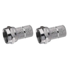 Konektor F vidlice pro koax CB113 - 2ks Konektor F vidlice pro koax CB113 - 2ks
