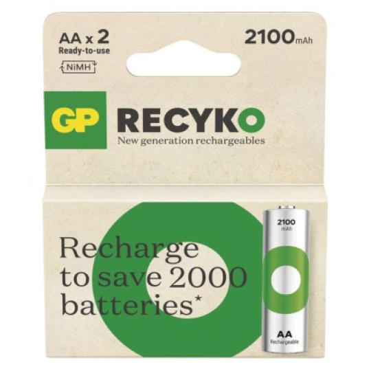 Nabíjecí baterie GP ReCyko 2100 AA (HR6) - 2ks
