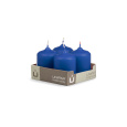 Svíčka adventní -  MAT N66 Cylinder 50x70 mm - 4 ks modrá
